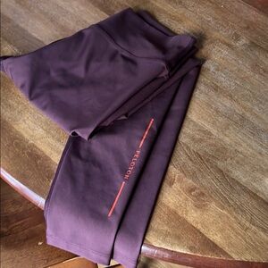 Peloton Purple Leggings with Seam Detail